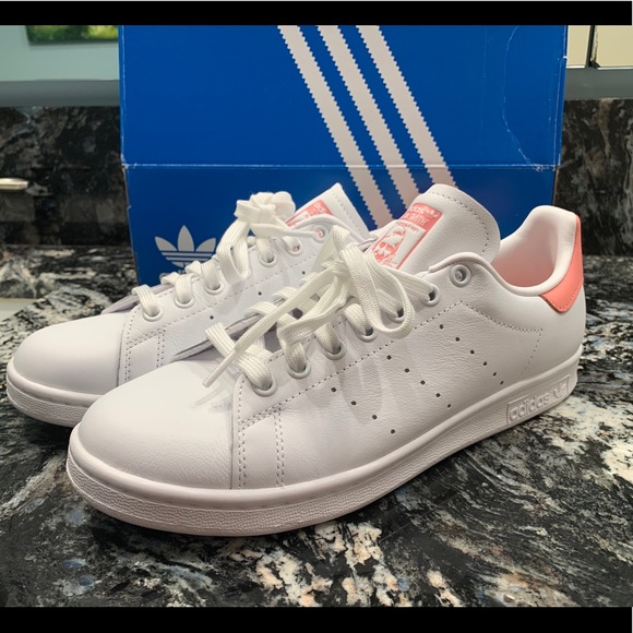 stan smith shoes pink and white